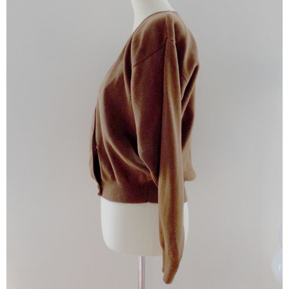 90s vintage cotton sweater minimalist fall winter wear to work casual nyc soho - Picture 3 of 5
